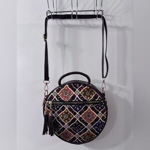 Handcrafted Jaipuri CrissCross Square Boho Pattern Crossbody